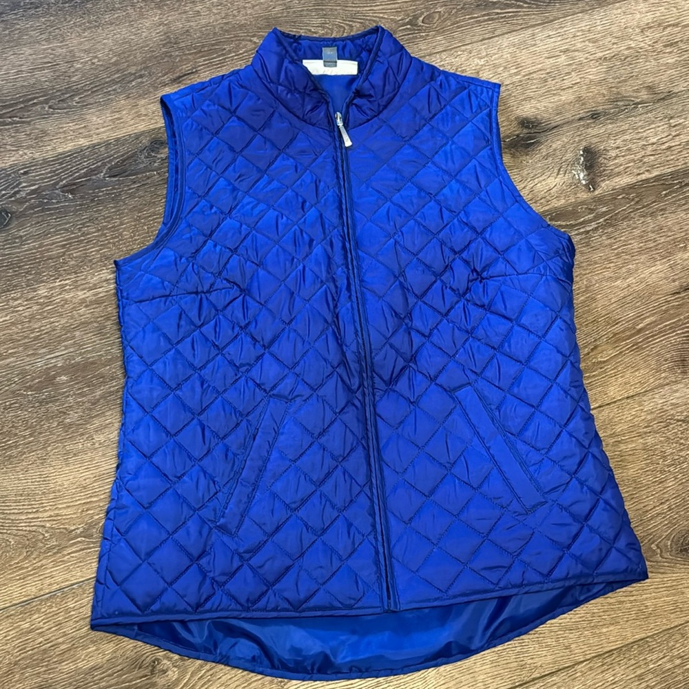 Karen Scott‎ blue vest medium